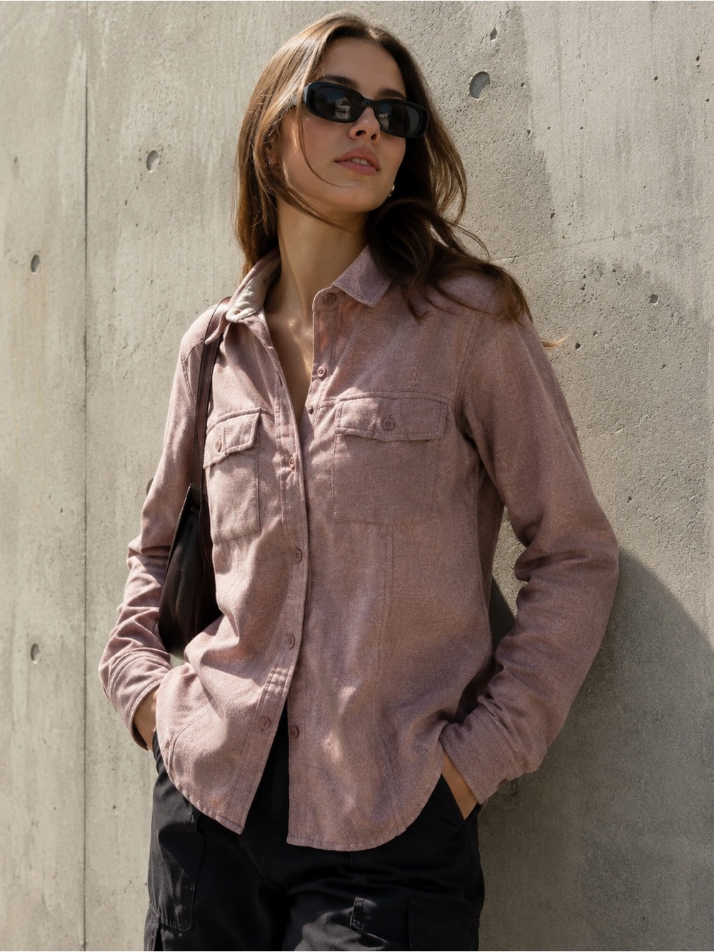 🩷 Arc’teryx Dusty Rose Long Sleeve Utility Button-Up Shirt | Women’s Large